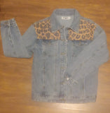 Cheetah Print Jean Jacket