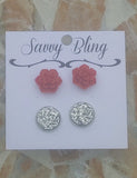 Button Style Earrings