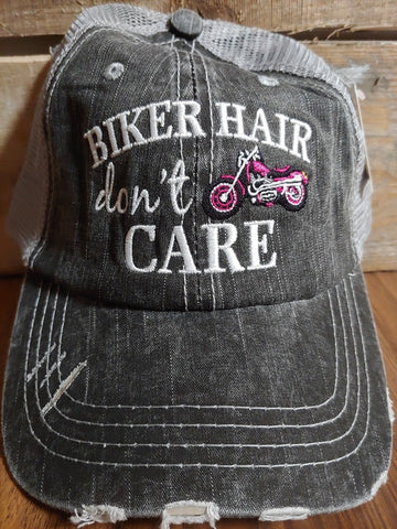 Graphic Trucker Hat - Biker Hair
