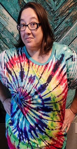 Hippie Tie Dye Printed Top