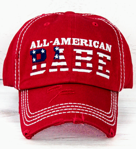 All-American Babe Trucker Hat - Red