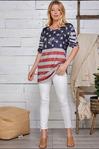 Americana Short Sleeve Top